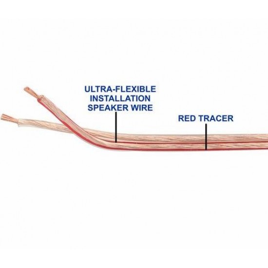 18AWG SPEAKER CABLE CLEAR JACKET