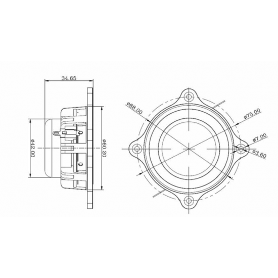 Tectonic TEBM46C20N-4B BMR Full-Range Speaker